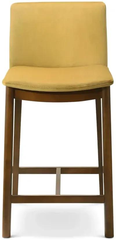 Sheldon Dark Yellow Velvet Counter Chair