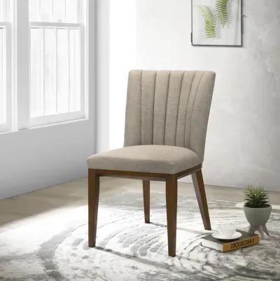 Elm Cream Fabric Dining Chair Set of 2