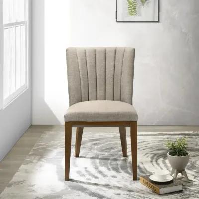 Elm Cream Fabric Dining Chair Set of 2