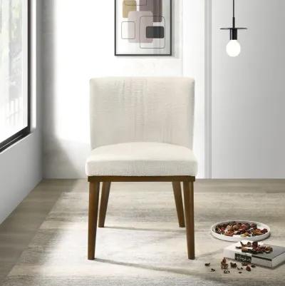 Dalby White Fabric Dining Chair Set of 2