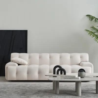 Brigitte Cream Velvet Sofa