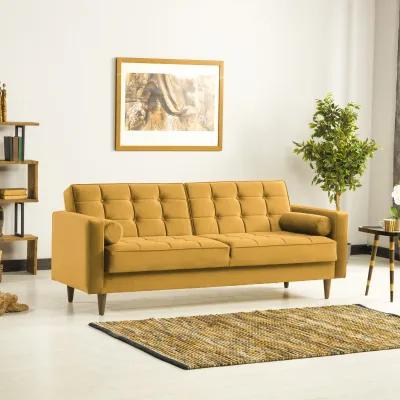 Bennet Yellow Sleeper Sofa