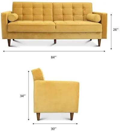 Bennet Yellow Sleeper Sofa