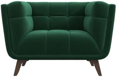 Kano Dark Green Velvet Lounge Chair