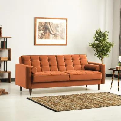 Bennet Burnt Orange Sleeper Sofa