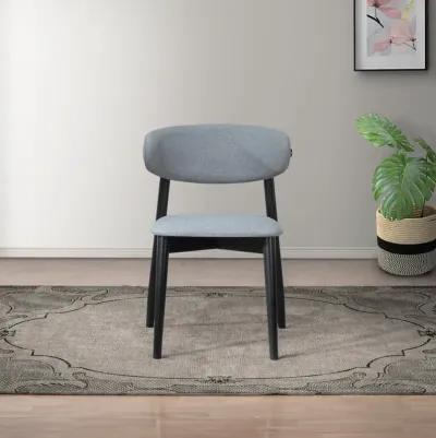 Milan Grey Fabric Dining Chair Set of 2