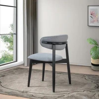 Milan Grey Fabric Dining Chair Set of 2