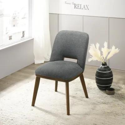 Bonney Dark Grey Fabric Dining Chair Set of 2