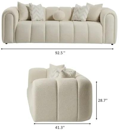 Bella Ivory Boucle Sofa