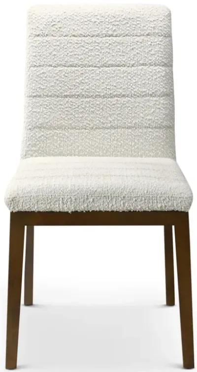 Isley White Boucle Dining Chair Set of 2