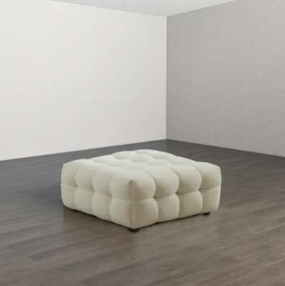 Mirage Cream Boucle Ottoman