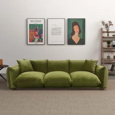 Archer Olive Green Velvet Sofa