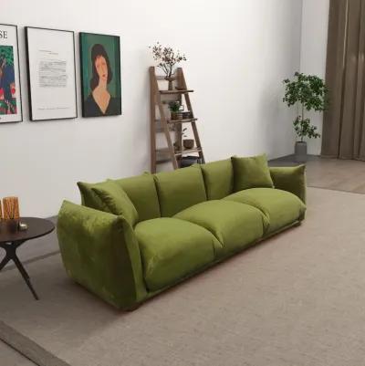 Archer Olive Green Velvet Sofa