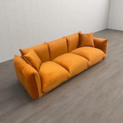 Archer Burnt Orange Velvet Sofa