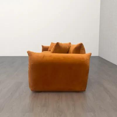 Archer Burnt Orange Velvet Sofa