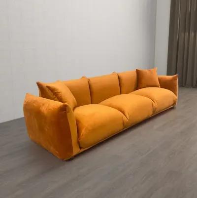 Archer Burnt Orange Velvet Sofa