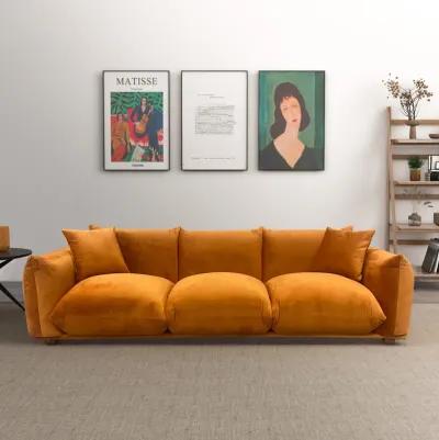 Archer Burnt Orange Velvet Sofa