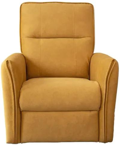 Ashland Dark Yellow Suede Recliner Chair