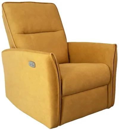 Ashland Dark Yellow Suede Recliner Chair