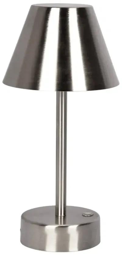 Elegance Rechargeable LED Table Lamp Brushed Nickel LED Touch Switch