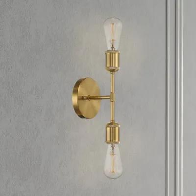 Reverie Double Lights Bathroom Wall Sconce over Mirror Bedroom Hallway Entryway 5"W × 10.75"H × 5"E