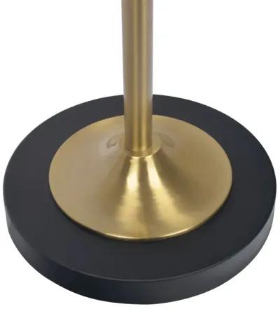 Axis Brassed Gold Floor Lamp with 4-Way Switch Double Spots with Metal Base