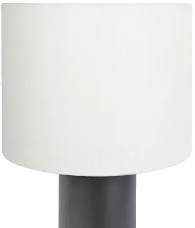 Aura Black Table Lamp with On/Off Switch Black Block Base