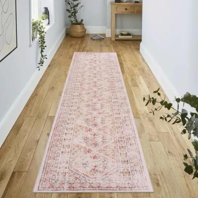 Kaden 2'6'' x 10' Beige/ Machine Washable Low-Pile, Non-Slip, Non-Shedding, Foldable, Kid & Pet Friendly Area Rug