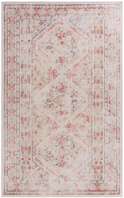 Kaden 3' x 5' Beige/ Machine Washable Low-Pile, Non-Slip, Non-Shedding, Foldable, Kid & Pet Friendly Area Rug