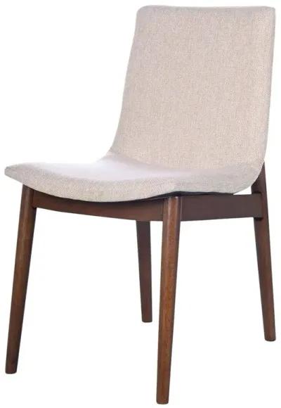 Rouka Beige Fabric Dining Chair Set Of 2