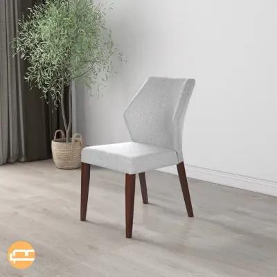 Lowe Light Grey Fabric Dining Chair Set Of 2