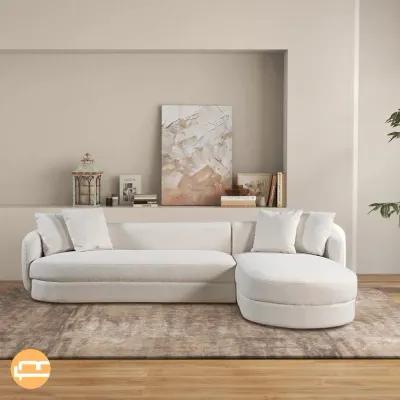 Chesterton Cream Boucle Right Sectional Sofa