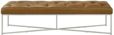 Salado Tan Leather Bench