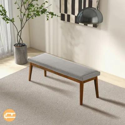 Sette Grey Fabric Bench