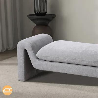 Sorin Grey Boucle Bench