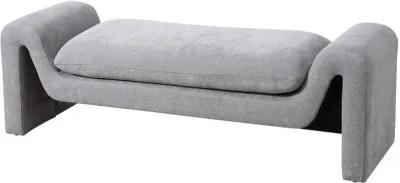 Sorin Grey Boucle Bench