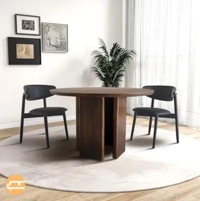 Astor Round Walnut Dining Table