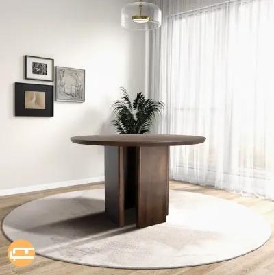 Astor Round Walnut Dining Table