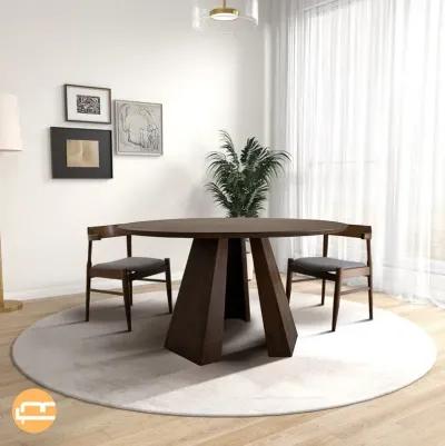 Parker Round Walnut Dining Table