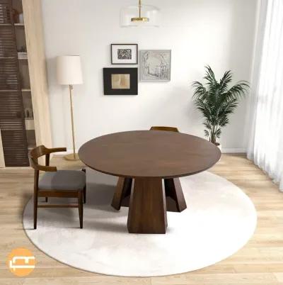 Parker Round Walnut Dining Table