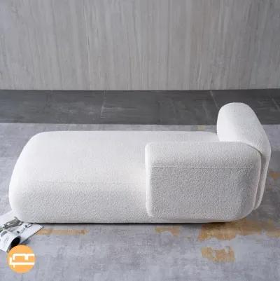 Canton Cream Boucle Chaise Lounge