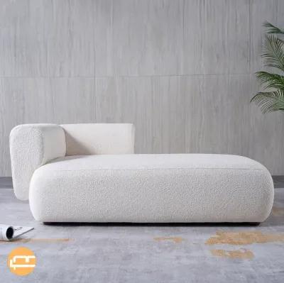 Canton Cream Boucle Chaise Lounge