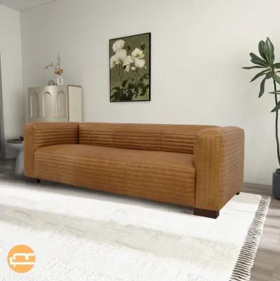 Edison Leather Sofa - Waxy Tan