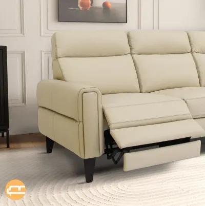 Crafton Incliner Sofa Left - Cream Leather