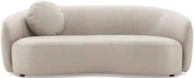 Vista Beige Leather Japandi Sofa