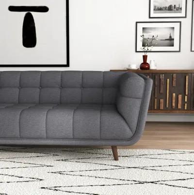 Kano Dark Gray Fabric Sectional Sofa Left Facing Chaise