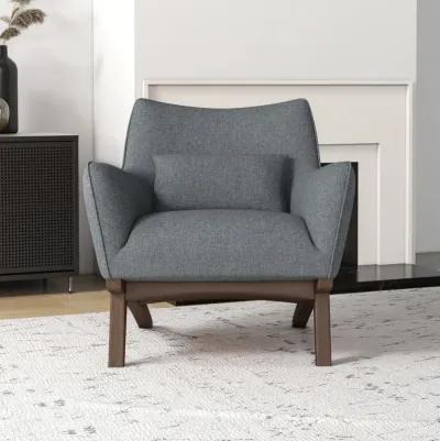 Casper Gray Linen Lounge Chair