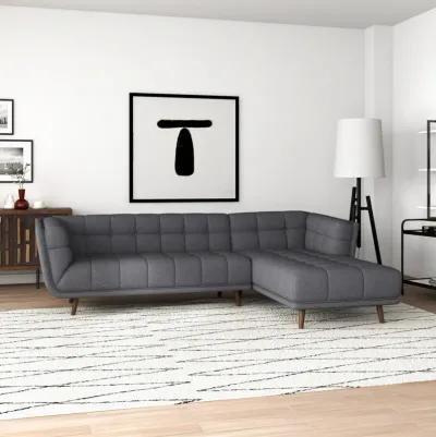 Kano Dark Gray Sectional Sofa Right Facing Chaise