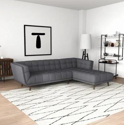 Kano Dark Gray Sectional Sofa Right Facing Chaise