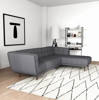 Kano Dark Gray Sectional Sofa Right Facing Chaise